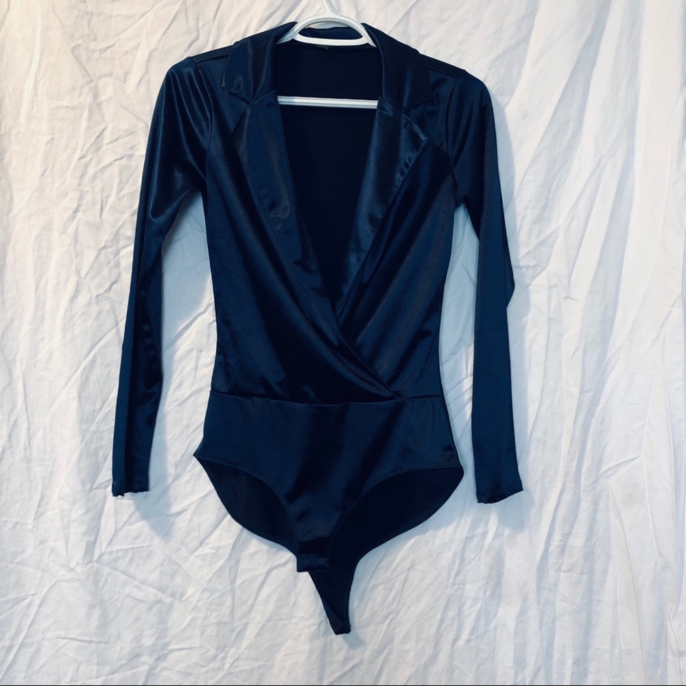 Fashion Nova silk Long sleeve body suit